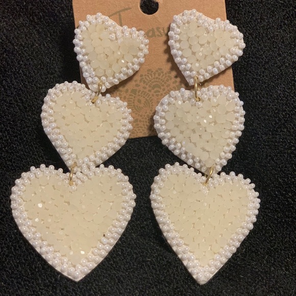 Jewelry - Eat Your Heart Out Ivory Valentines Earrings